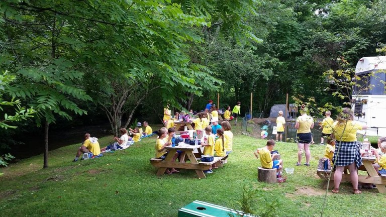 Picnic time by the river